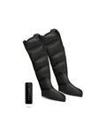 Bottes de pressothérapie Gamb'air et leur télécommande, sur fond blanc